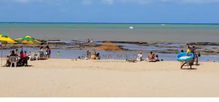 Flat Edifício Golden Beach, 36m², 1qto, 1WC, frente às piscinas naturais em Piedade