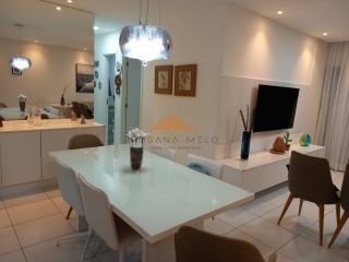Apartamento à venda no Edifício Salamanca, 98m, 3 quartos, 1 suíte, móveis planejados, 2 vagas cobertas e lazer completo