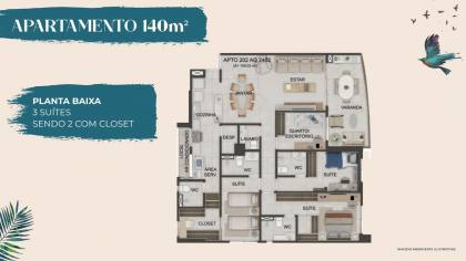 edificio terrazza beira mar, de 107 a 140 m2, 03 e 04 quartos, 02 garagens, em piedade, lazer completo, varanda ampla e gourmet.
