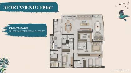 edificio terrazza beira mar, de 107 a 140 m2, 03 e 04 quartos, 02 garagens, em piedade, lazer completo, varanda ampla e gourmet.
