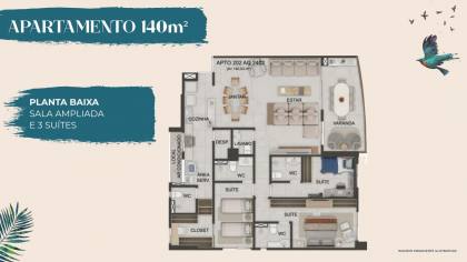 edificio terrazza beira mar, de 107 a 140 m2, 03 e 04 quartos, 02 garagens, em piedade, lazer completo, varanda ampla e gourmet.