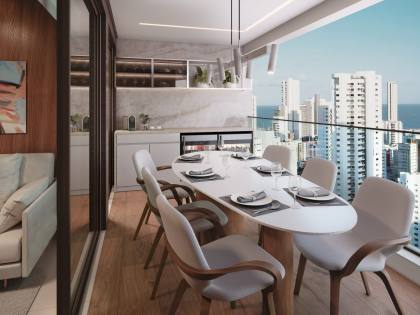 Apartamento à venda no Edifício Alameda Jardins, 132m, 4 quartos, 2 suítes, 1 banheiro social, 2 vagas de garagem