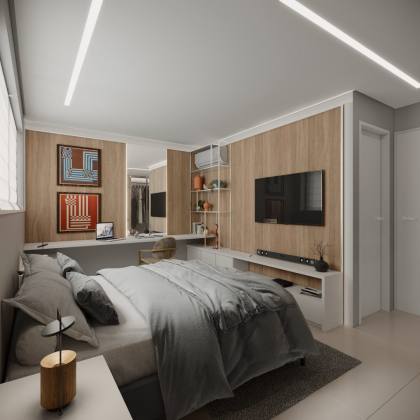 Apartamento à venda no Edifício Alameda Jardins, 132m, 4 quartos, 2 suítes, 1 banheiro social, 2 vagas de garagem