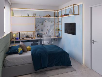 Apartamento à venda no Edifício Alameda Jardins, 132m, 4 quartos, 2 suítes, 1 banheiro social, 2 vagas de garagem