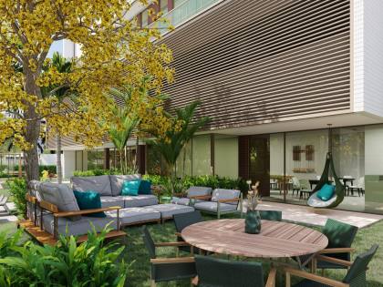 Apartamento à venda no Edifício Alameda Jardins, 132m, 4 quartos, 2 suítes, 1 banheiro social, 2 vagas de garagem