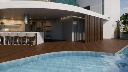 Edifício Mario Oliveira, 133m², 4 quartos, 3 suítes, lavabo, varanda gourmet, dependência completa, 2 vagas de garagem