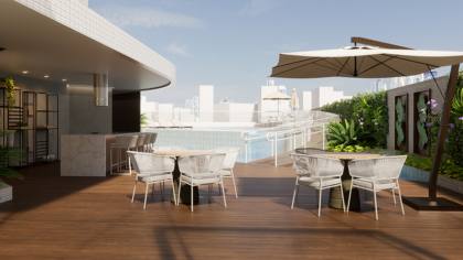 Edifício Mario Oliveira, 133m², 4 quartos, 3 suítes, lavabo, varanda gourmet, dependência completa, 2 vagas de garagem