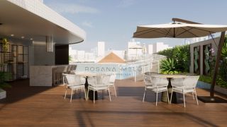 Apartamento com 4 quartos, 133m², lavabo, varanda gourmet, dependência completa, 2 vagas de garagem em Boa Viagem