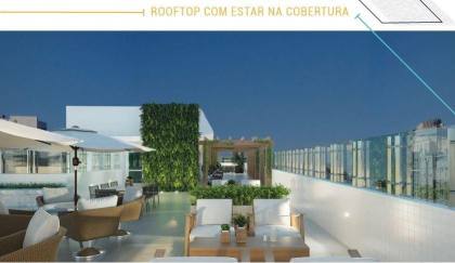 Apartamento à venda no Edifício Easy Barra, 58,83m², 2 quartos, 1 suíte, varanda, área de serviço, 1 vaga de garagem.