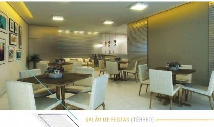 Apartamento à venda no Edifício Easy Barra, 58,83m², 2 quartos, 1 suíte, varanda, área de serviço, 1 vaga de garagem.