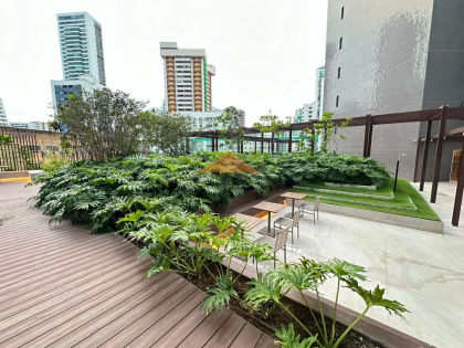 Edifício Alameda Brunehilde Trajano, 180m², 4 suítes, lavabo, dependência completa, móveis fixos, 3 vagas de garagem