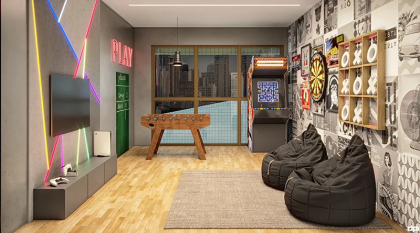 Apartamento à venda no Edifício Aurora Ville Residence, 58,88m², 2 quartos, 1 suíte, varanda, área de serviço, 1 vaga de garagem.