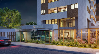 Apartamento à venda no Edifício Aurora Ville Residence, 58,88m², 2 quartos, 1 suíte, varanda, área de serviço, 1 vaga de garagem.