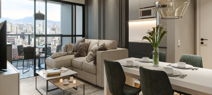 Edifício Residencial Villa Júlia, 53m², 2 quartos, 1 suíte, 1 vaga de garagem