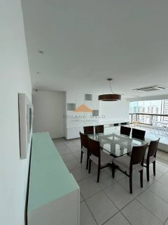 Edifício Joana Dhalia, 170m², 3 suítes, 1 Suíte Master, lavabo, mobiliado, dependência completa, 3 vagas de garagem