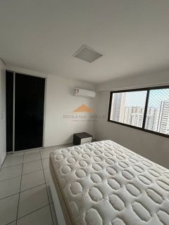 Edifício Joana Dhalia, 170m², 3 suítes, 1 Suíte Master, lavabo, mobiliado, dependência completa, 3 vagas de garagem