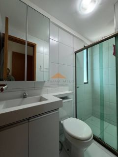 Oportunidade Edifício Porto das Palmeiras, Setúbal, 70 metros, varanda, sala, banheiro, 3 quartos, 1 suíte, cozinha, área de serviço, 01 vaga de garagem, piscina, salão de festas, academia, todo mobiliado