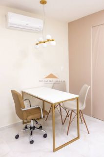 Sala mobiliada para consultório, 60m², mobiliado, 1 banheiro, 2 vagas de garagem, nascente
