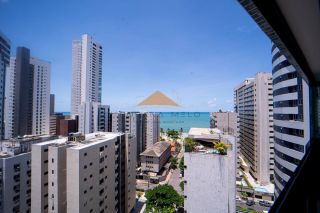Edifício Lucilo Maranhão, 182 m², 4 quartos suítes com vista mar, moveis planejados, 3 vagas de garagem