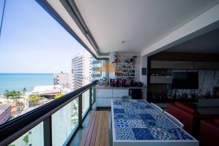 Edifício Lucilo Maranhão, 182 m², 4 quartos suítes com vista mar, moveis planejados, 3 vagas de garagem