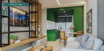 Apartamento a venda no Edifício Carlos Mendonça, 27,58m², 1 quartos, 1 banheiro, 1 vaga de garagem.