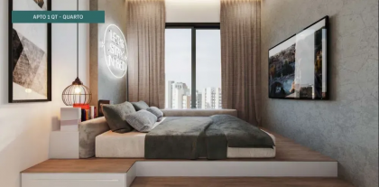 Apartamento a venda no Edifício Carlos Mendonça, 27,58m², 1 quartos, 1 banheiro, 1 vaga de garagem.