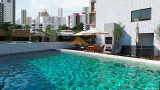 Edifício Varanda de Casa Forte, 26 a 52m², 1 ou 2 quartos, 1 suíte, varanda, área de serviço, 1 vaga de garagem e área de lazer