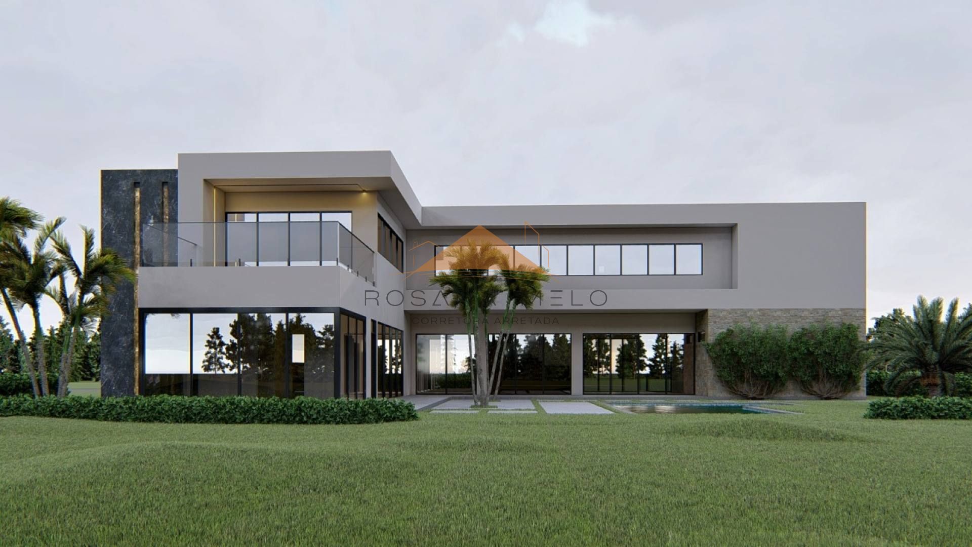 Casa com 5 quartos, 490m², closet, 3 salas, varanda, piscina, churrasqueira em condomínio em Gravatá