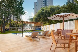 Edf. Domus Professor Mário Pessoa, 51m², 2 quartos, próximo ao mar e ao Parque Dona Lindu