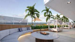 Noah Living: flat moderno, 19m², a 70 metros da Praia do Cupe e com piscinas na cobertura