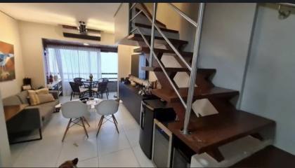 Cobertura duplex com vista para o mar próximo ao parque dona lindu