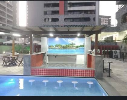 Cobertura duplex com vista para o mar próximo ao parque dona lindu