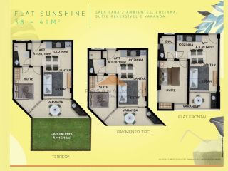 Apartamento 2 quartos na Beira Mar de Carneiros | Carneiros Atlântico Flats & Resort ✨?