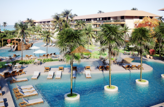 La Fleur Polinésia Villa & Resort | Apartamentos de 3 quartos com 109m² | Frente Mar | Muro Alto
