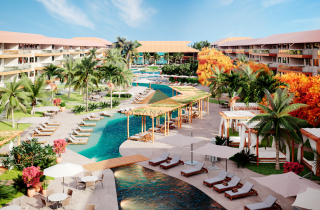 La Fleur Polinésia Villa & Resort | Apartamentos de 3 quartos com 109m² | Frente Mar | Muro Alto
