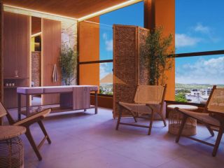Apartamento de 1 quarto no Atlantis Garden em Porto de Galinhas| Seu refúgio a 50 metros do mar |. Rentável e confortável!