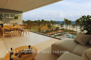 Apto 6 Quartos Rooftop com Hidromassagem no Orla Resort na Praia dos Carneiros – 218m² | Luxo total no Caribe Brasileiro