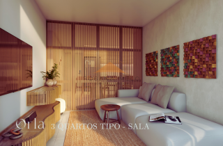Apartamento 4 Quartos Térreo com Piscina Privativa no Orla Resort na Praia dos Carneiros – 155m² | viver ou investir com classe