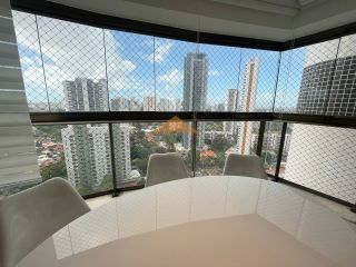 Edf. Alameda Imperial, 172m², 4 quartos, 3 suítes, sala para 3 ambientes, móveis fixos, 3 vagas de garagem e lazer completo