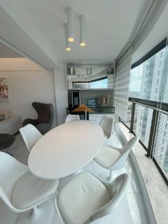 Edf. Alameda Imperial, 172m², 4 quartos, 3 suítes, sala para 3 ambientes, móveis fixos, 3 vagas de garagem e lazer completo