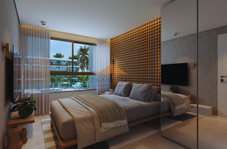Apartamento 2 Quartos – 67m² no Beach Class Manguinhos na Praia dos Carneiros | Use com a família | Lucre com aluguel