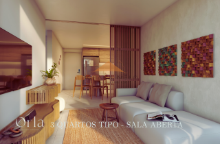 Apartamento 3 Quartos Rooftop com Hidromassagem no Orla Resort na Praia dos Carneiros – 116m² | brinde o pôr do sol na sua hidromassagem particular