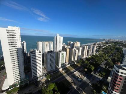 Apartamento vista mar definida,andar alto.164m,3 suites,3 vagas,lazer,100m da praia