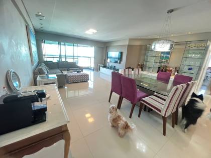 Apartamento vista mar definida,andar alto.164m,3 suites,3 vagas,lazer,100m da praia