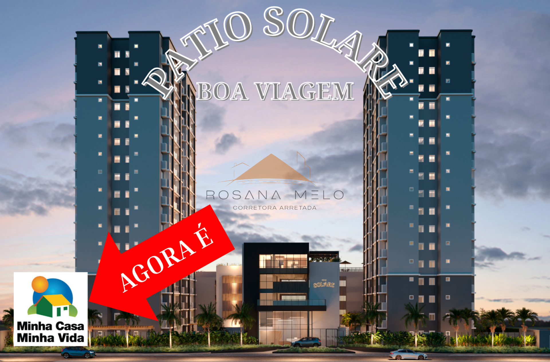 Pátio Solare | 2 Quartos | Viva em Boa Viagem com os benefícios da Faixa 4 do Minha Casa Minha Vida