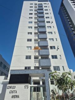 Edf. Costa Andina em Boa Viagem, apartamento seminovo com 65m², 2 quarrtos, 1 suíte, varanda, lazer e bem localizado.
