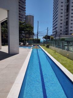 Boa Viagem,Rua Setubal,178m,vista mar,4 suites,3 vagas,lazer,10 passos da praia.