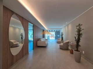 Edf. Domus Augusto Lins e Silva, 29m², piso em porcelanato, lazer completo e a 5 minutos a pé da praia