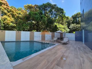 Edf. Domus Augusto Lins e Silva, 29m², piso em porcelanato, lazer completo e a 5 minutos a pé da praia