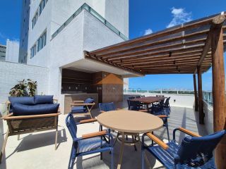 Edf. Domus Augusto Lins e Silva, 29m², piso em porcelanato, lazer completo e a 5 minutos a pé da praia